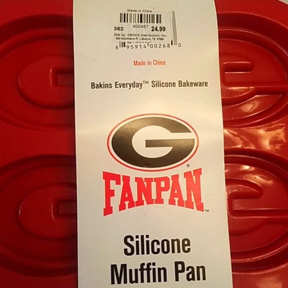 NWT Silicone muffin pan NCAA Georgia FanPan - Picture 3 of 3